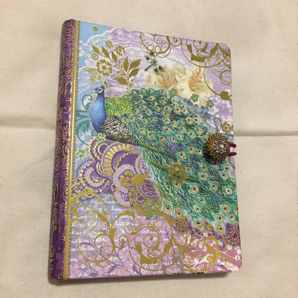 Peacock Floral Journal